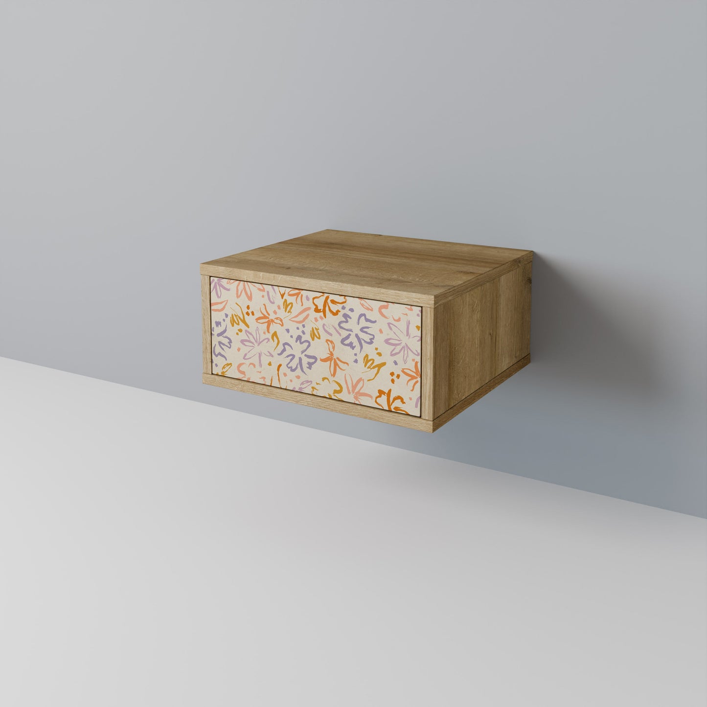 Comodino SPRING WHIMSY in effetto rovere