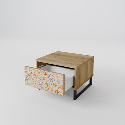 Comodino SPRING WHIMSY in effetto rovere