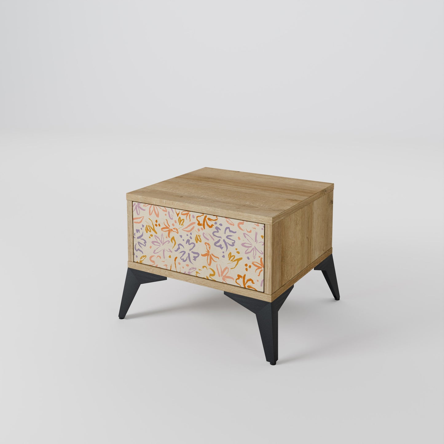 Comodino SPRING WHIMSY in effetto rovere