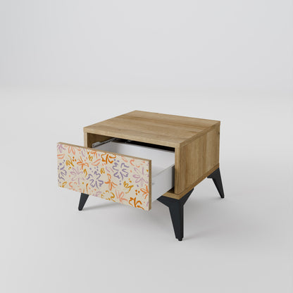 Comodino SPRING WHIMSY in effetto rovere