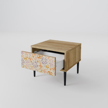 Comodino SPRING WHIMSY in effetto rovere