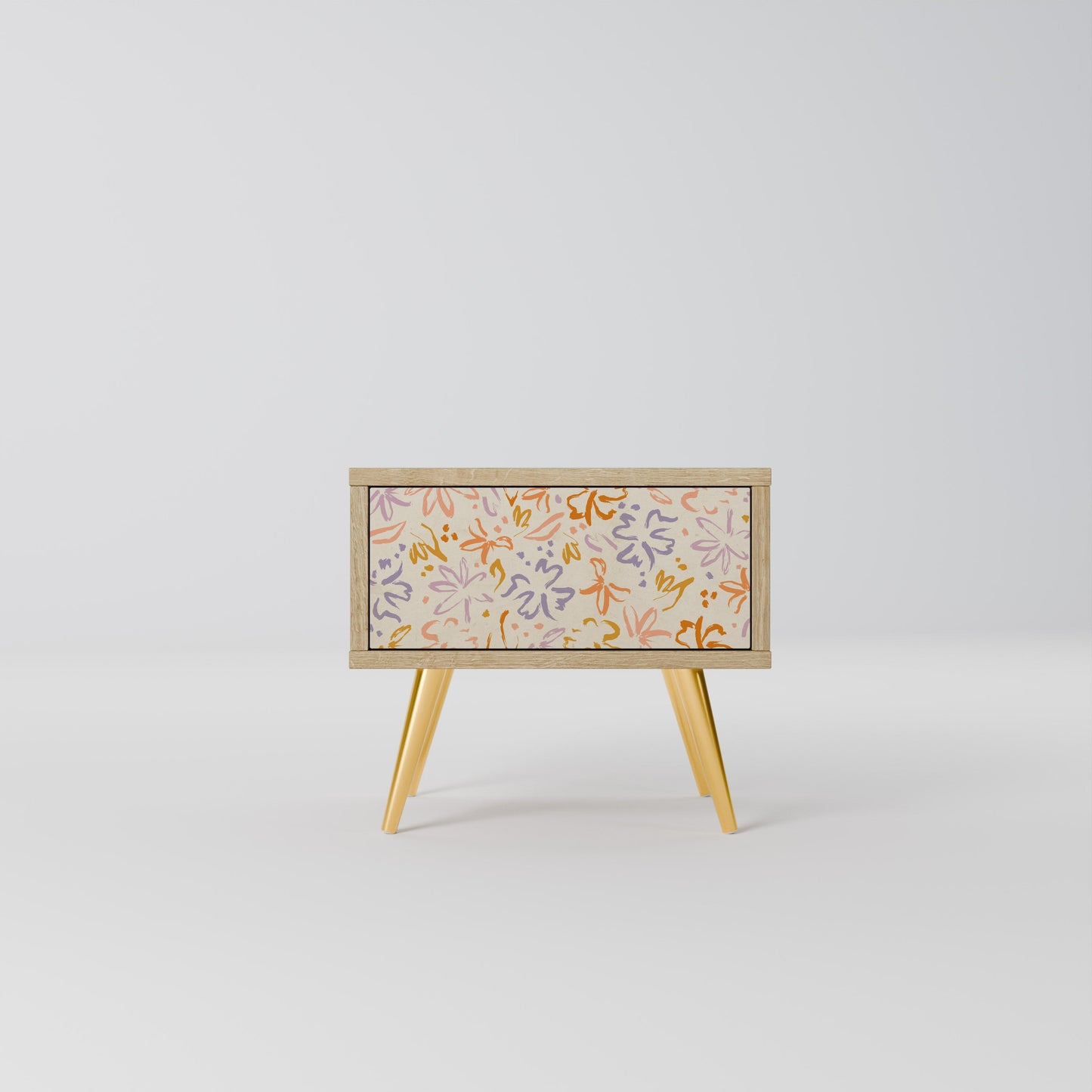 Comodino SPRING WHIMSY in effetto rovere