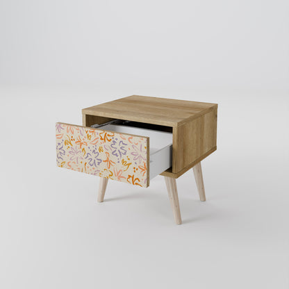 Comodino SPRING WHIMSY in effetto rovere