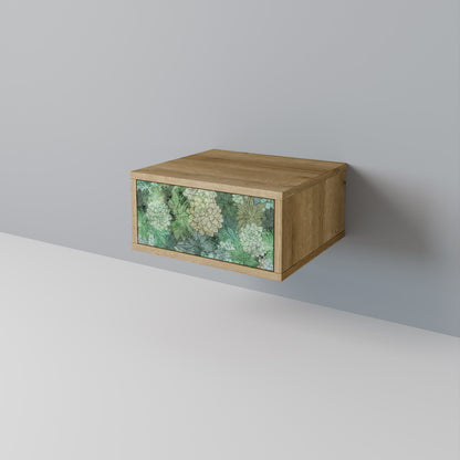 Comodino SUCCULENT CLUSTER in effetto rovere