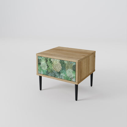 Comodino SUCCULENT CLUSTER in effetto rovere