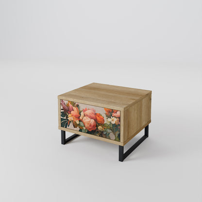 STYLISH BEAUTY Nightstand in Oak Effect