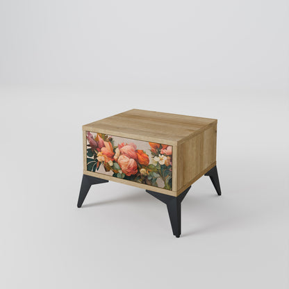 STYLISH BEAUTY Nightstand in Oak Effect