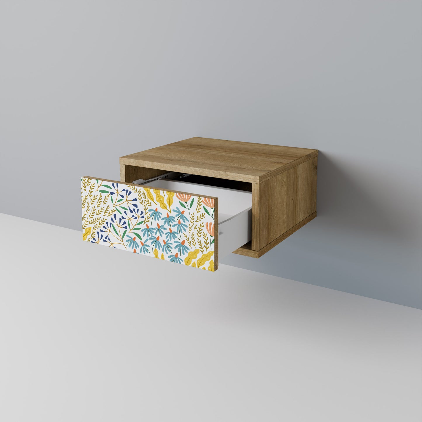 Comodino HELLO SPRING in effetto rovere