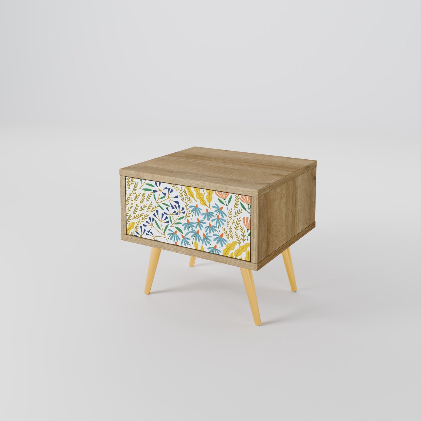 Comodino HELLO SPRING in effetto rovere