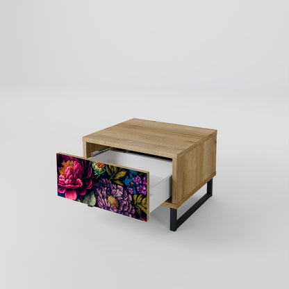 Comodino BLOOMING ELEGANCE in effetto rovere