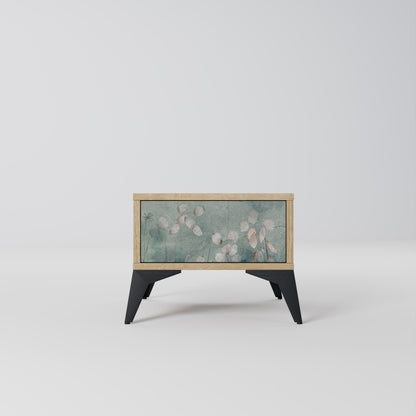 NIGHT LADY Nightstand in Oak Effect