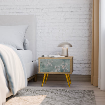 NIGHT LADY Nightstand in Oak Effect