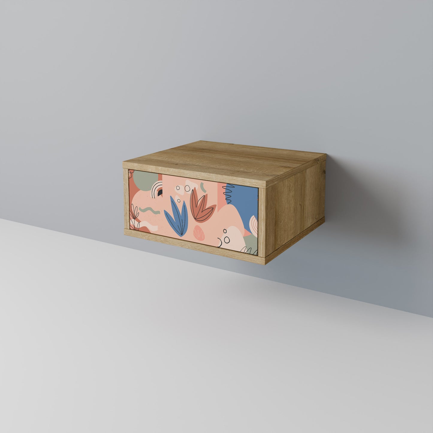Comodino PASTEL DESTINY in effetto rovere