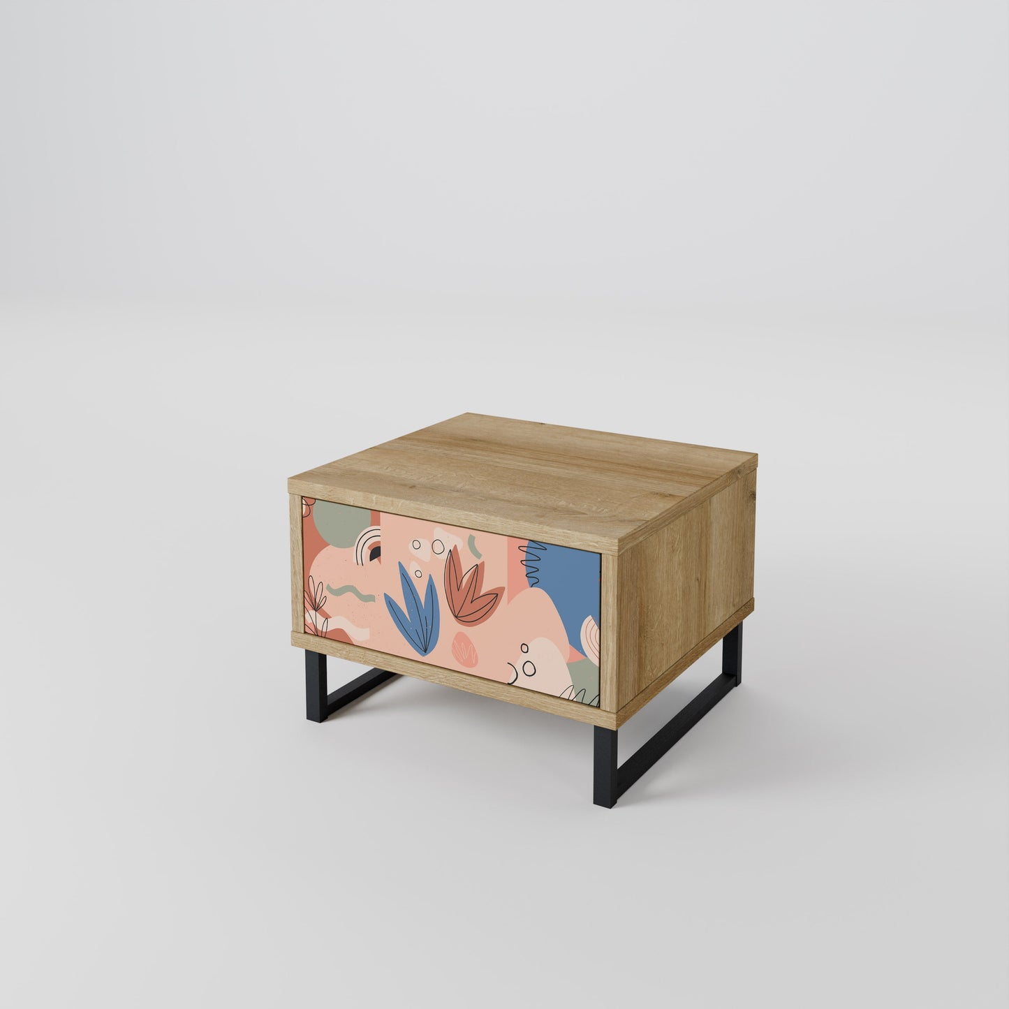Comodino PASTEL DESTINY in effetto rovere