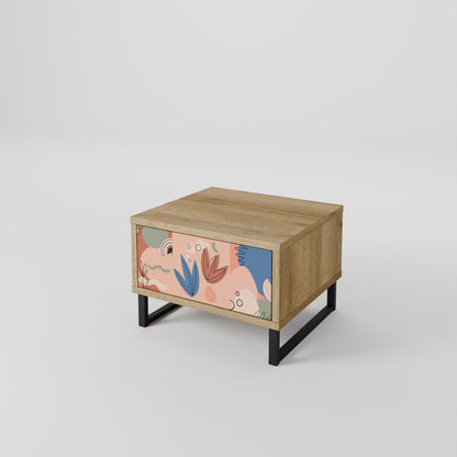 Comodino PASTEL DESTINY in effetto rovere
