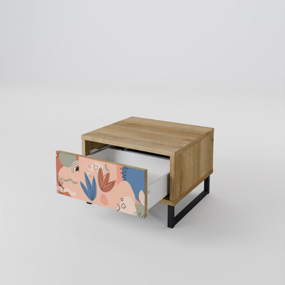 Comodino PASTEL DESTINY in effetto rovere