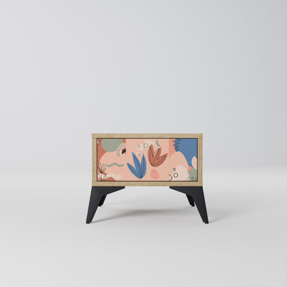 Comodino PASTEL DESTINY in effetto rovere