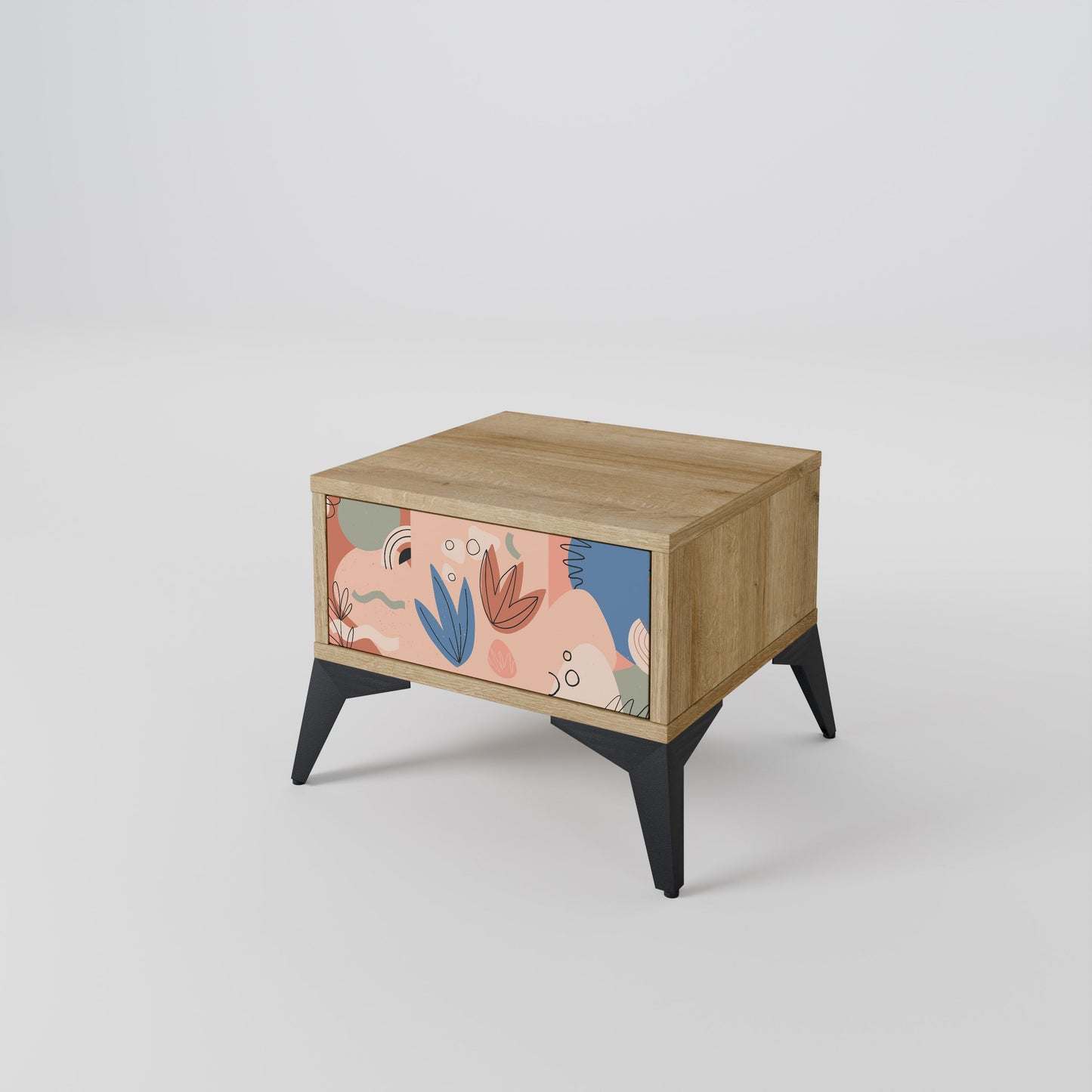 Comodino PASTEL DESTINY in effetto rovere