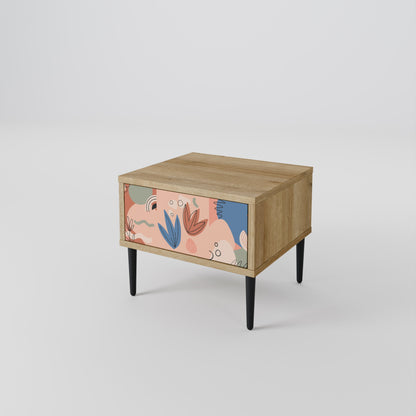Comodino PASTEL DESTINY in effetto rovere