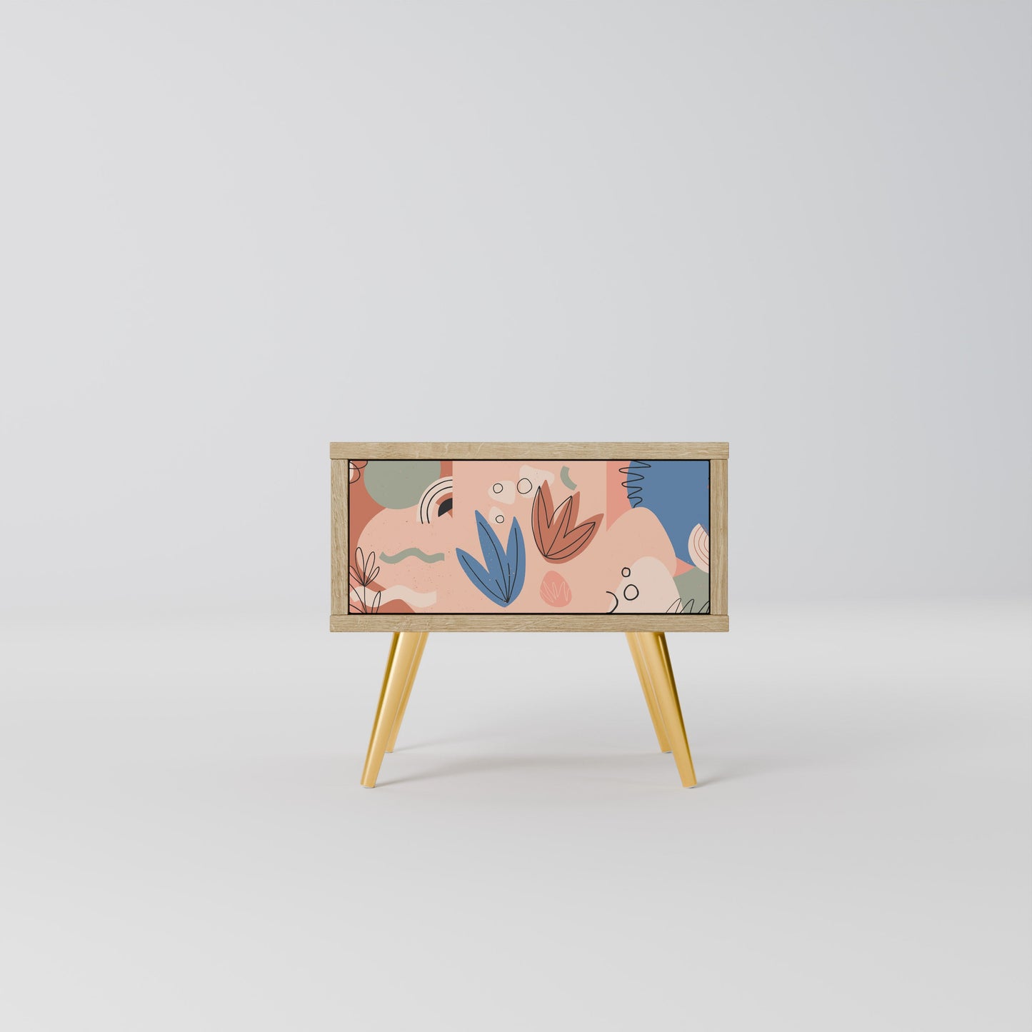 Comodino PASTEL DESTINY in effetto rovere