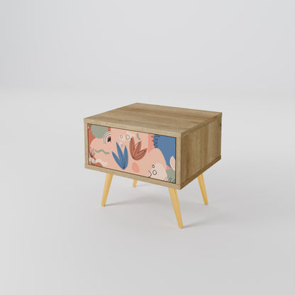 Comodino PASTEL DESTINY in effetto rovere
