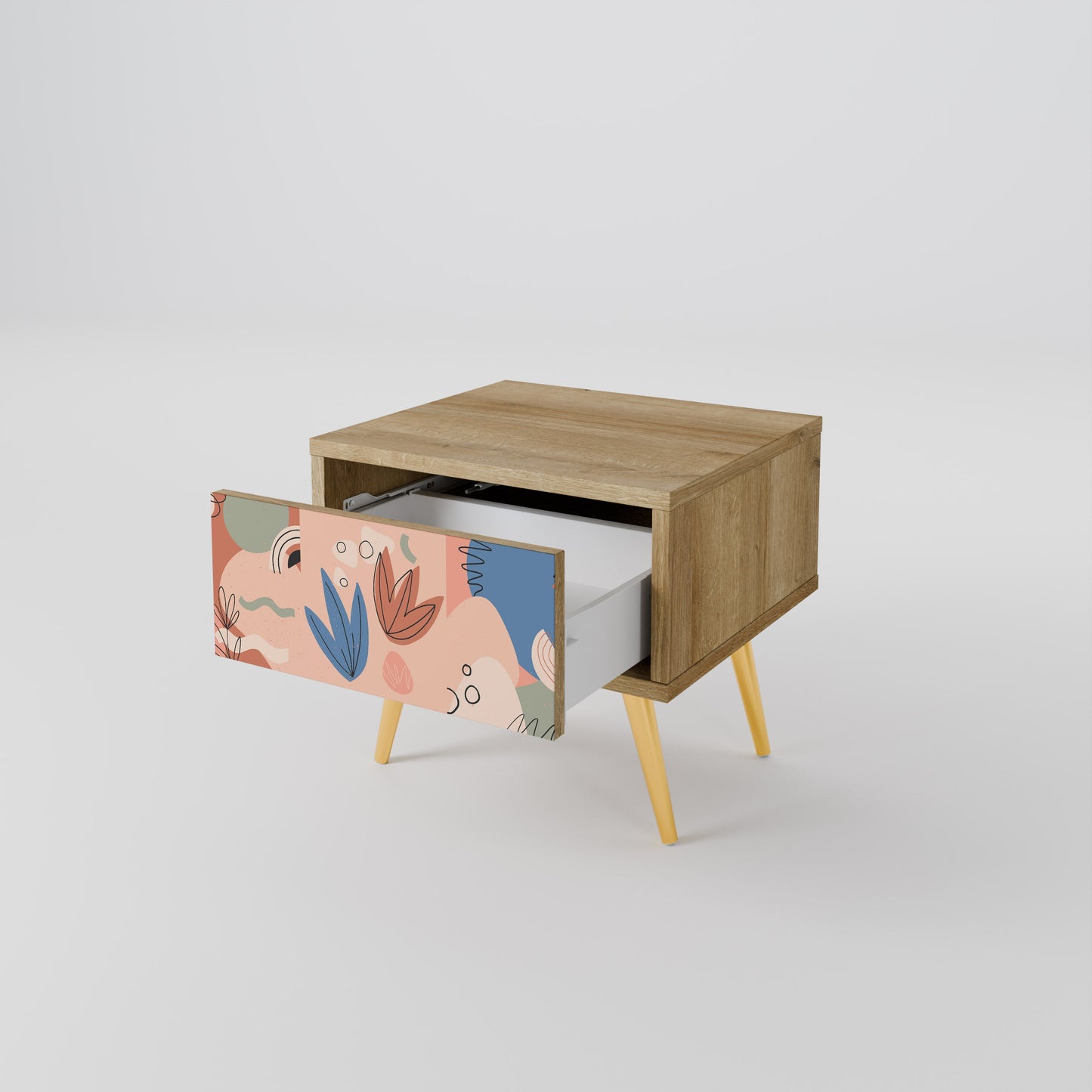Comodino PASTEL DESTINY in effetto rovere