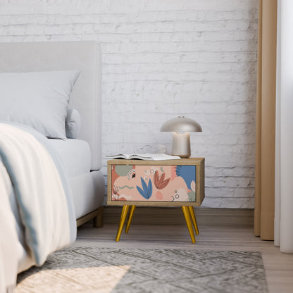 Comodino PASTEL DESTINY in effetto rovere