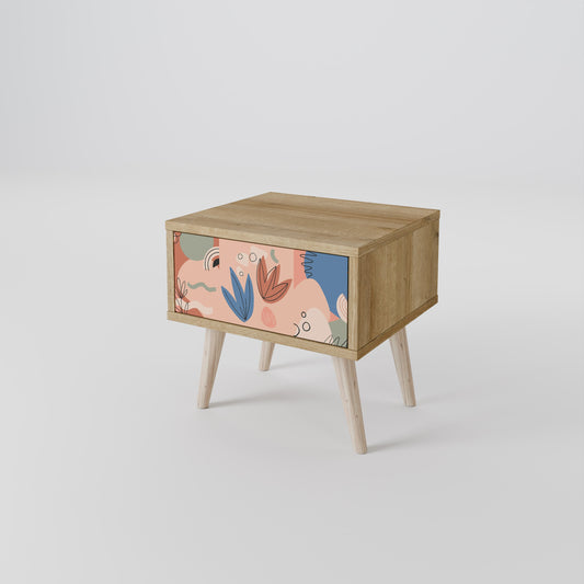 Comodino PASTEL DESTINY in effetto rovere
