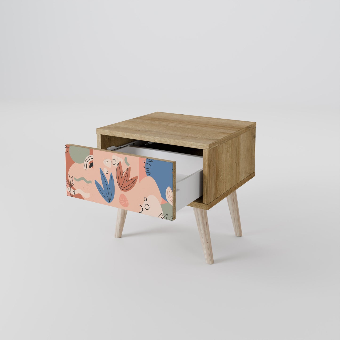 Comodino PASTEL DESTINY in effetto rovere