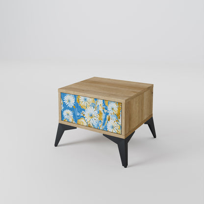 Comodino DAISY LUXE effetto rovere