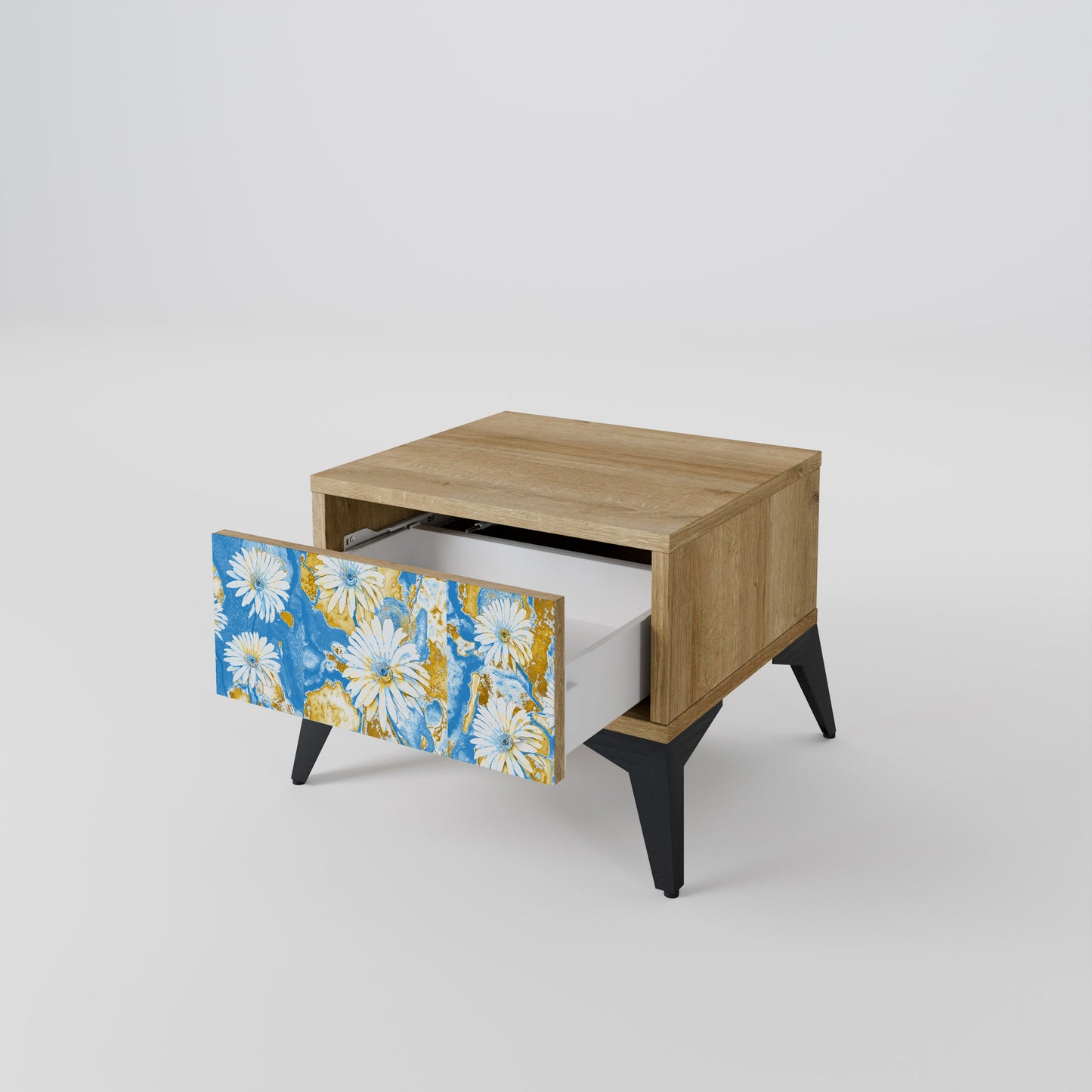 Comodino DAISY LUXE effetto rovere