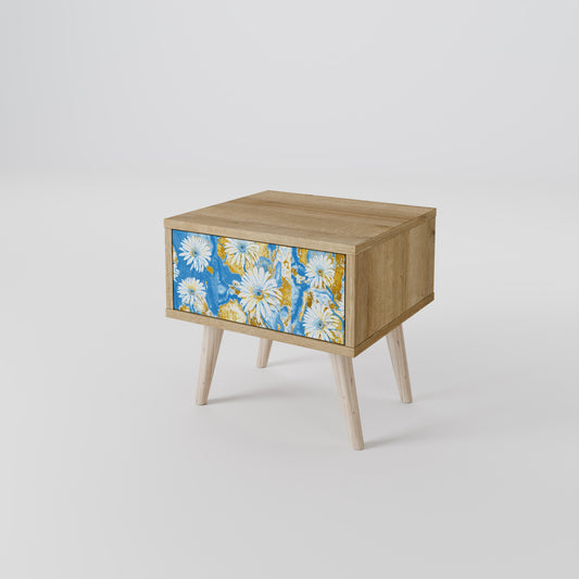 Comodino DAISY LUXE effetto rovere