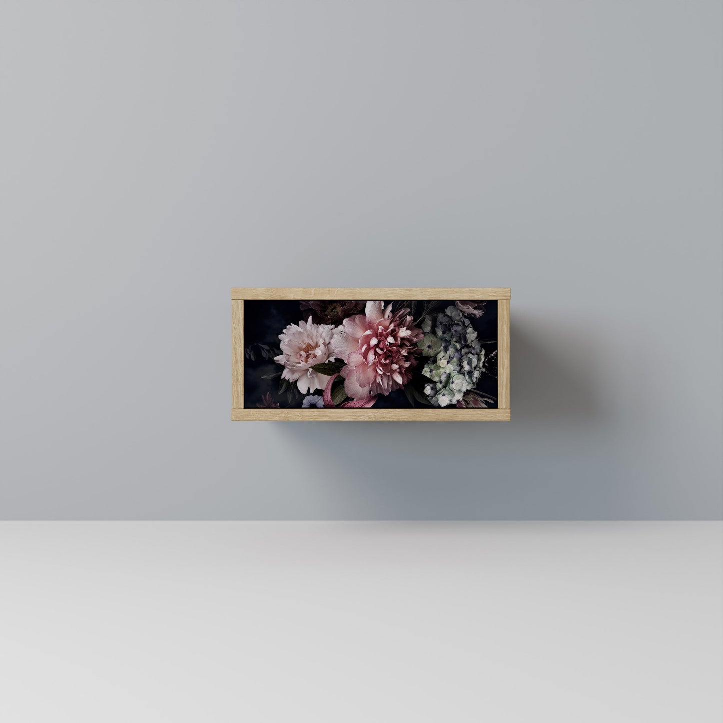 Comodino PURE BLOSSOM in effetto rovere