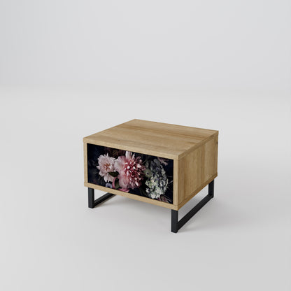 Comodino PURE BLOSSOM in effetto rovere