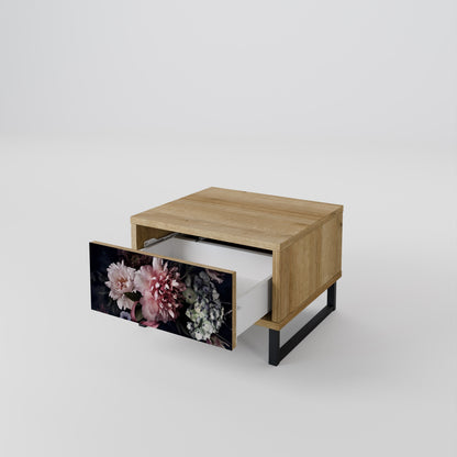 Comodino PURE BLOSSOM in effetto rovere
