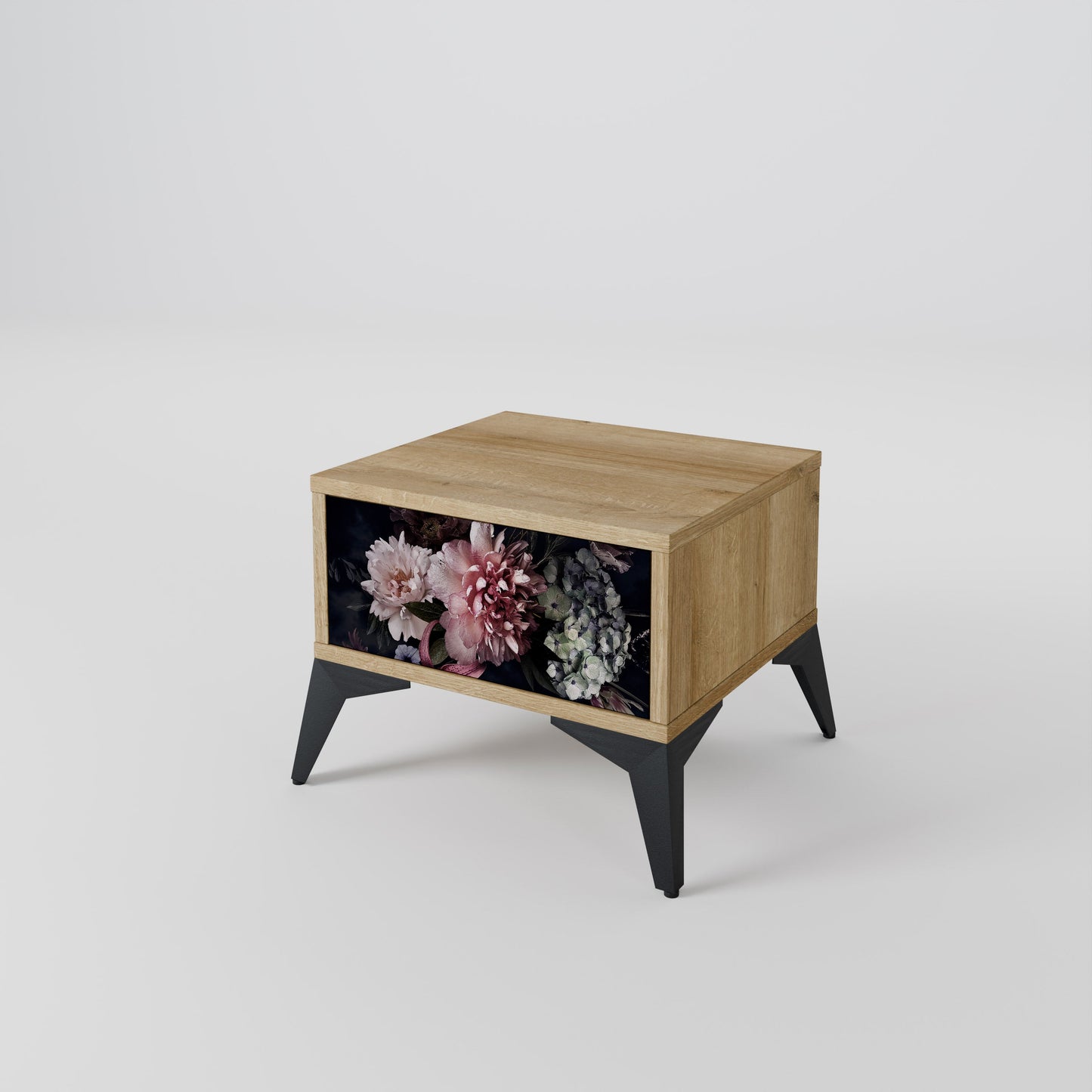 Comodino PURE BLOSSOM in effetto rovere