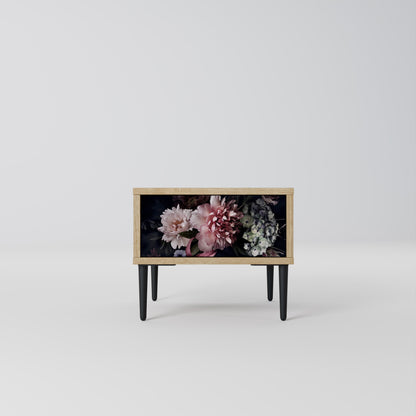 Comodino PURE BLOSSOM in effetto rovere
