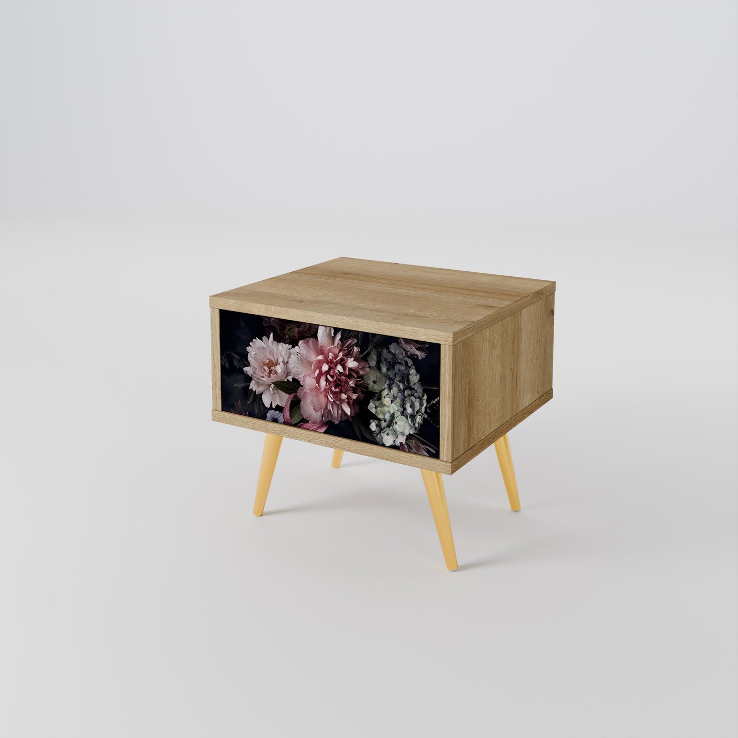 Comodino PURE BLOSSOM in effetto rovere
