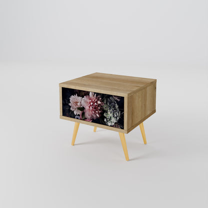Comodino PURE BLOSSOM in effetto rovere