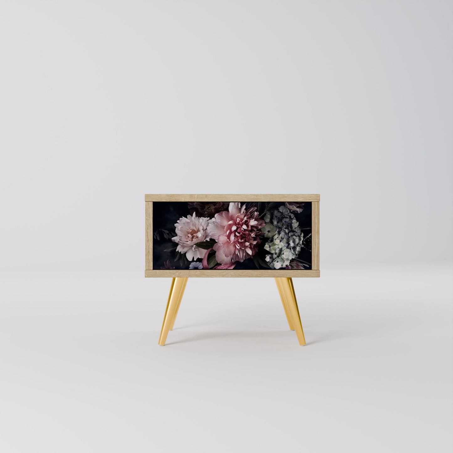 Comodino PURE BLOSSOM in effetto rovere