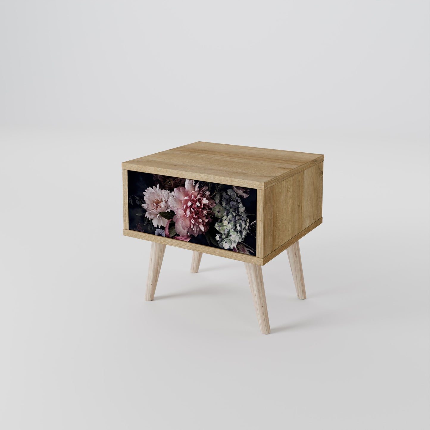 Comodino PURE BLOSSOM in effetto rovere