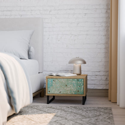 BLOOMING CHARM Nightstand in Oak Effect