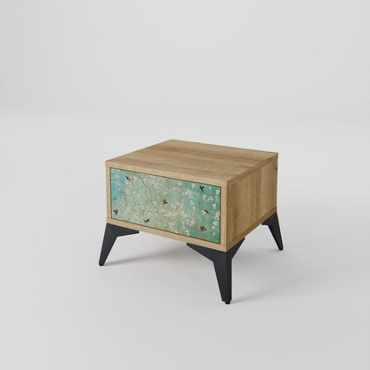 BLOOMING CHARM Nightstand in Oak Effect