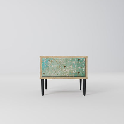 BLOOMING CHARM Nightstand in Oak Effect