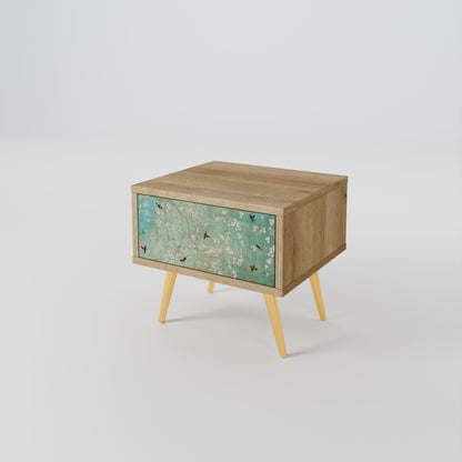 BLOOMING CHARM Nightstand in Oak Effect