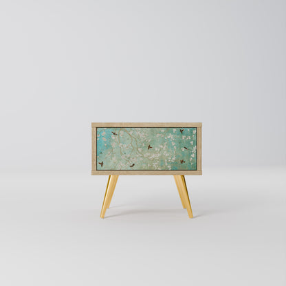 BLOOMING CHARM Nightstand in Oak Effect