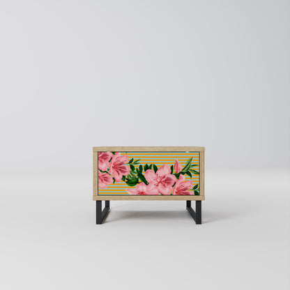 FRAGILE BEAUTY Nightstand in Oak Effect