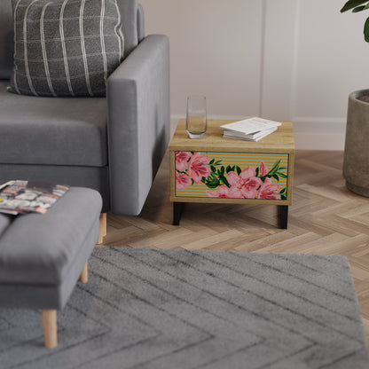 FRAGILE BEAUTY Nightstand in Oak Effect