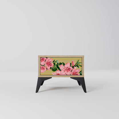 FRAGILE BEAUTY Nightstand in Oak Effect