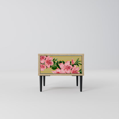 FRAGILE BEAUTY Nightstand in Oak Effect